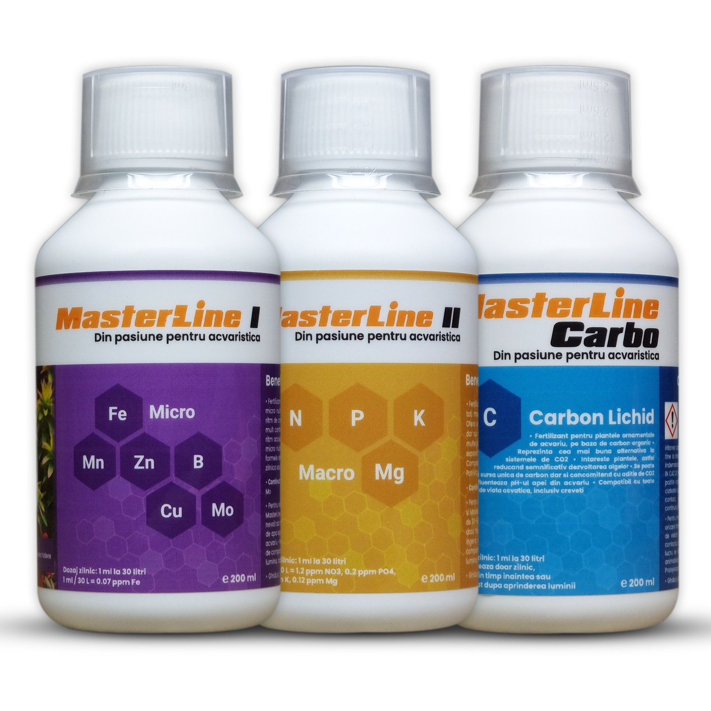 MasterLine Protocollo Completo I, II e Carbo - piante acquario ToPlant