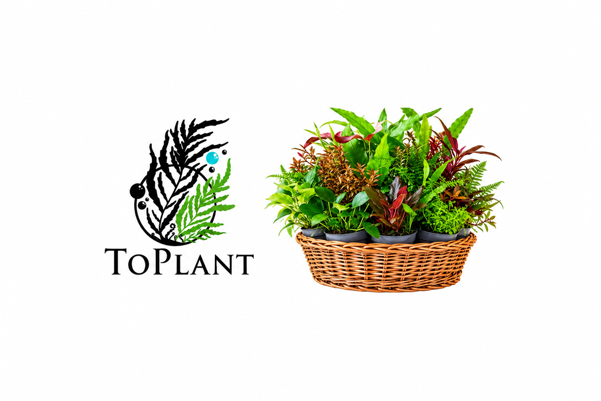 Cesto di piante con logo ToPlant