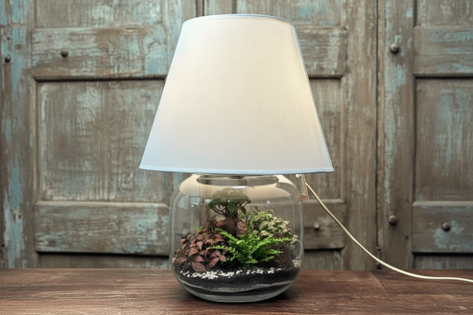 Lampadarium con piante tropicali