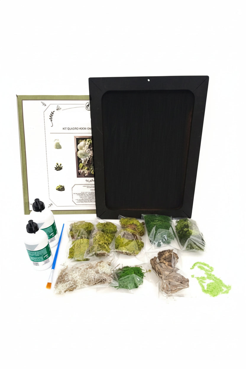 Quadro rettangolare 30x40 | muschio stabilizzato kit fai da te