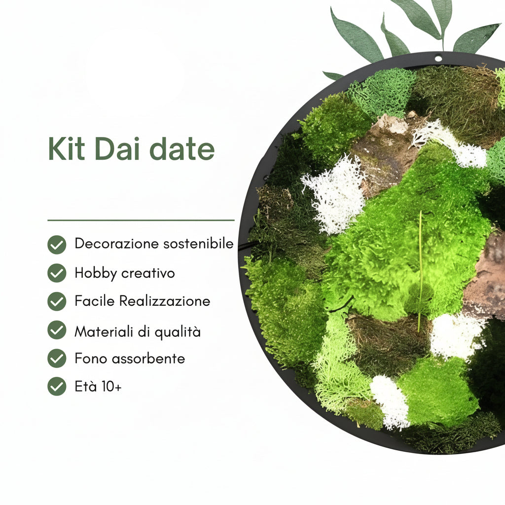 Quadro tondo diametro 30 cm kit fai da te