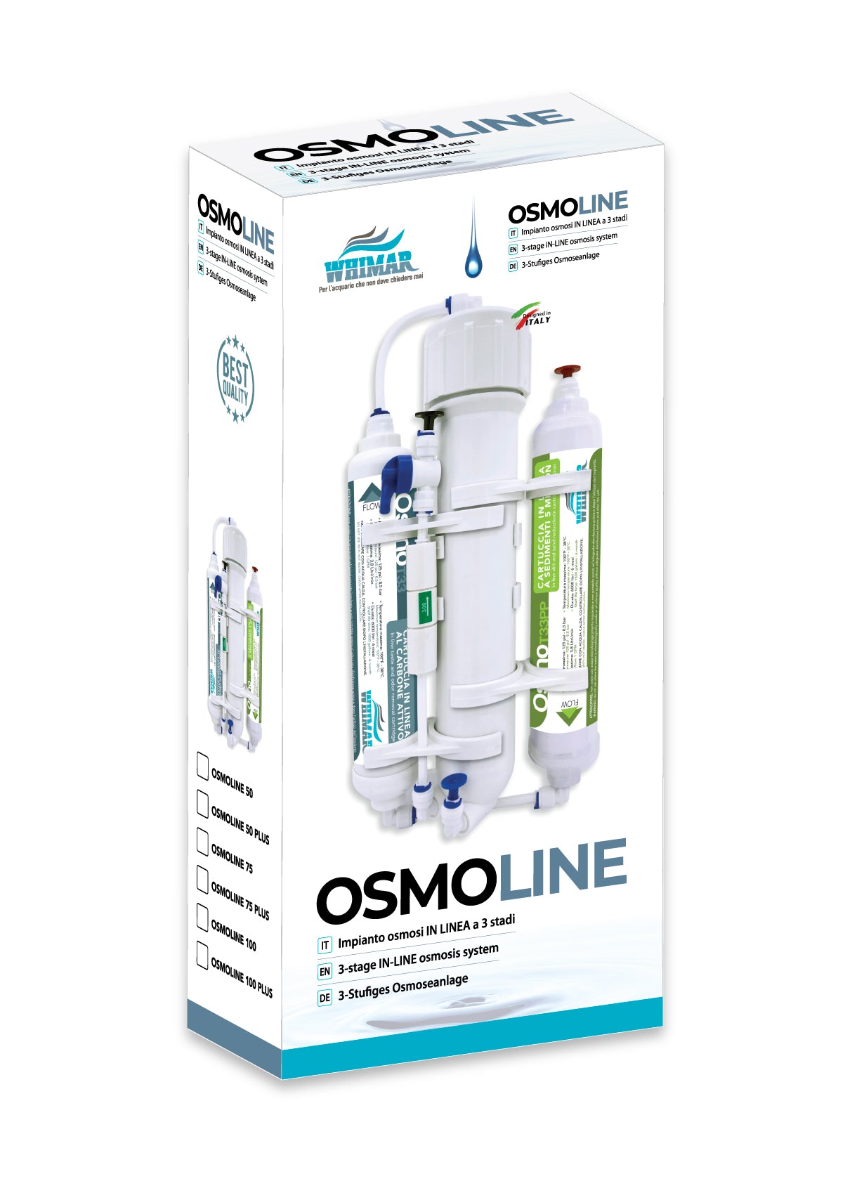 Whimar Osmoline 75 GPG 285 l/g - impianto osmosi con lavaggio membrana